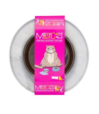 MESSY CATS Stainless steel bowl with silicone