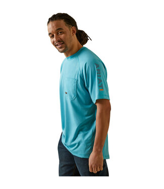 Ariat T-Shirt Rebar contre la chaleur Maui blue