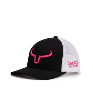 Ranch Brand Rancher Cap Black & White Mesh