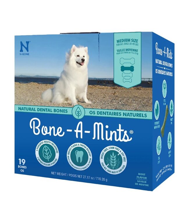 N-BONE Os dentaire Bone-A-Mints Naturel  (Boite)