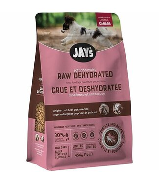 Jay's Nourriture crue Déshydratée & Moelleuse pour chien