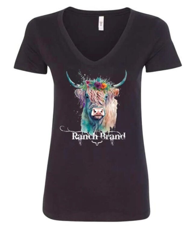 Ranch Brand Happy Cow T-Shirt - Black