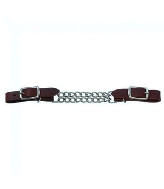 Ger-Ryan Leather curb chain with double chain