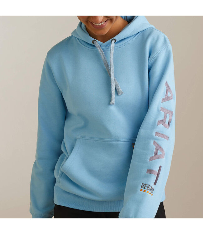 hoodie bleu pale