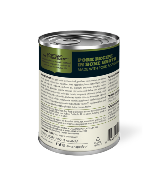 ACANA Conserve au Porc & Bouillon d'os Paddock Animal