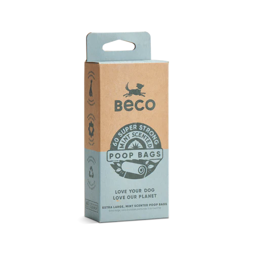 Mint Scented Poop Bags Beco 60 bags
