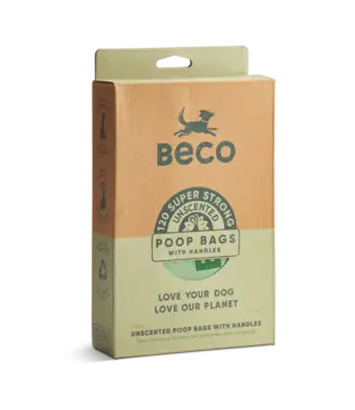 BECO PETS Poop bags avec poignées Sans parfum