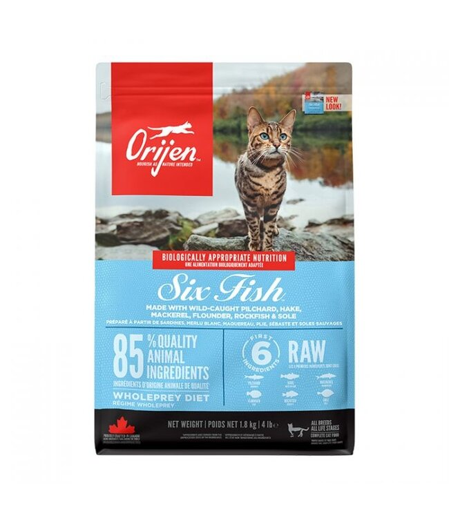 Orijen Nourriture Six Fish pour Chat