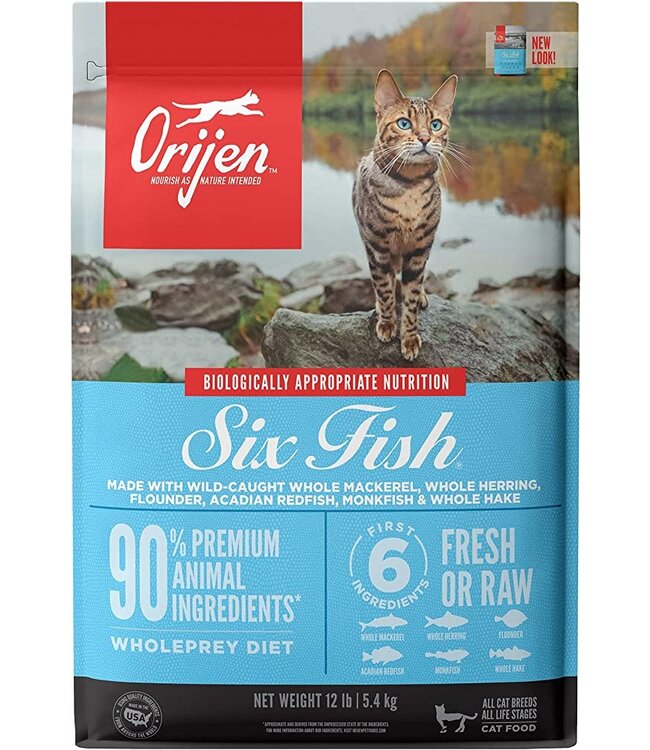 Orijen Nourriture Six Fish pour Chat