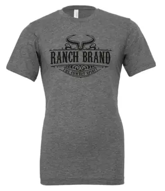 Ranch Brand T-Shirt Swirl Cowboy Spirit - Grey