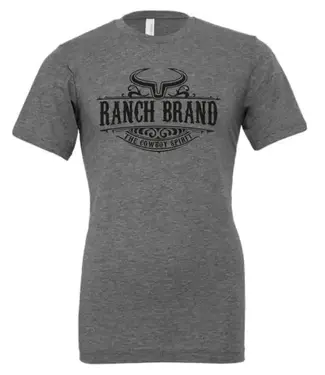 Ranch Brand T-Shirt Swirl Cowboy Spirit Gris