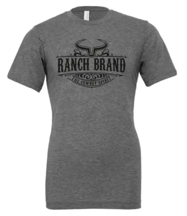 Ranch Brand T-Shirt Swirl Cowboy Spirit Gris