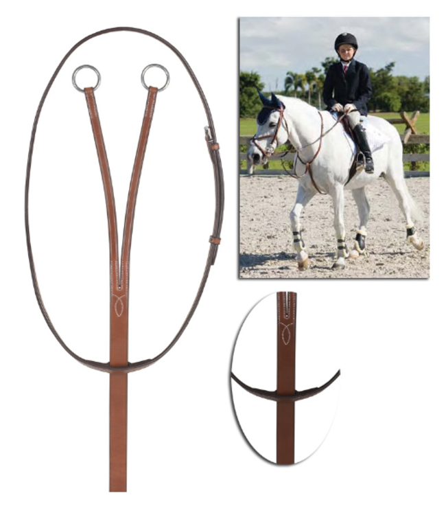 Pessoa Pony leather ring martingale