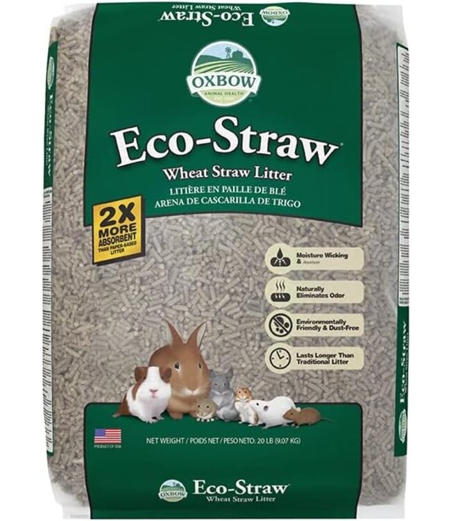 Oxbow Litière Eco-straw de granules de blé