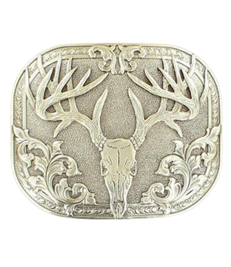 M&F Western Products Boucle de Ceinture Laser Etch Deer Skull