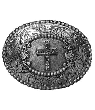 M&F Western Products Blazin Cross Belt Buckle