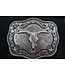 M&F Western Products Antique Steer Skull Belt Buckle