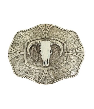 M&F Western Products Boucle de Ceinture White Skull