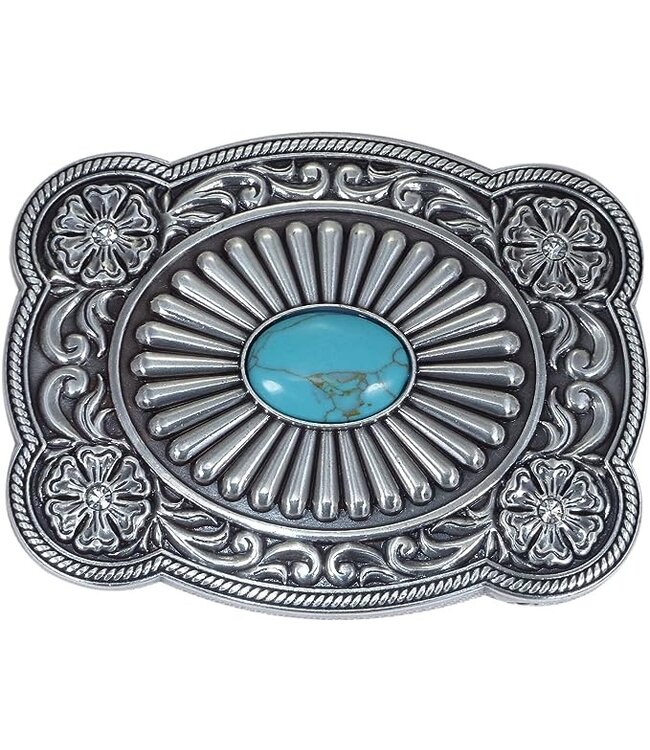 M&F Western Products Turquoise Eye Design Belt Buckle