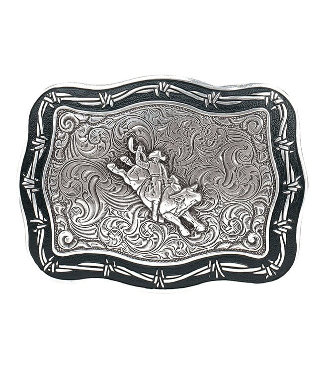 M&F Western Products Bull Rider Barbed Wire Belt Buckle