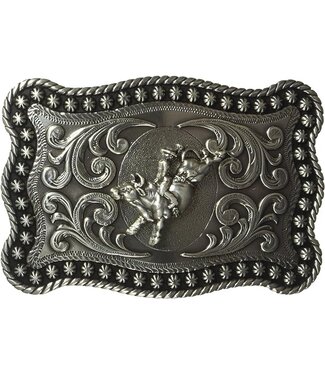 M&F Western Products Bull Rider Edge Rectangle Belt Buckle