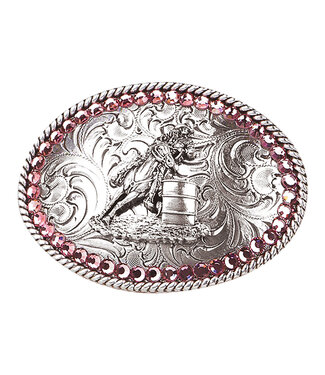 M&F Western Products Boucle de Ceinture Girl's Pink Barrel Racer