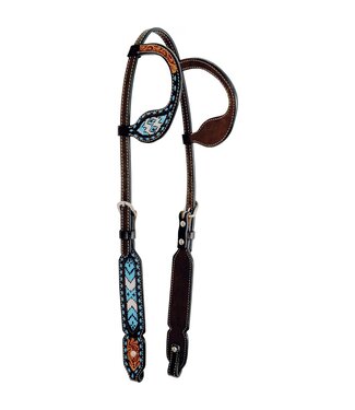 Country Legend Beaded Inlay Double Ear Bridle
