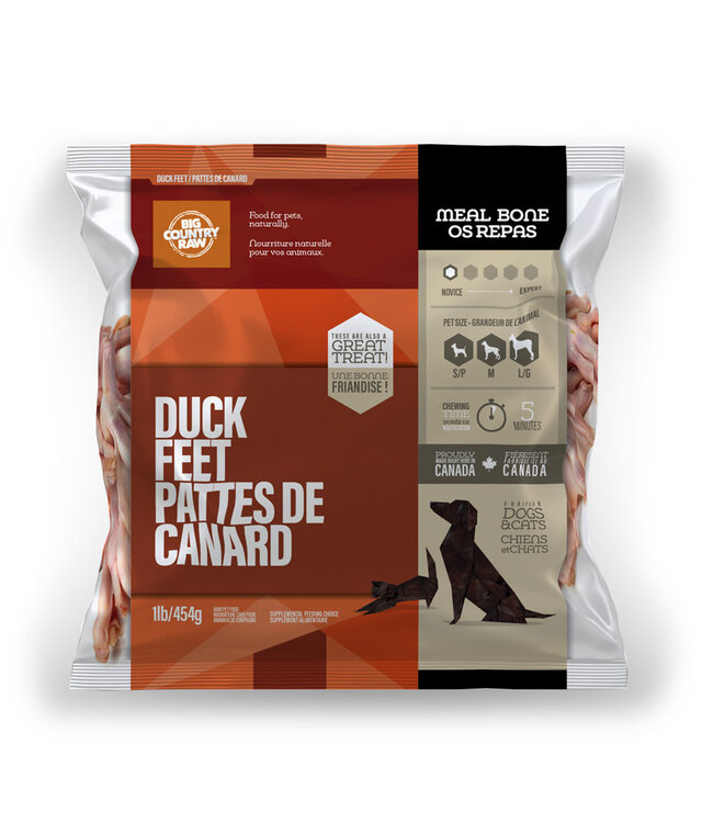Big Country Raw Duck feet