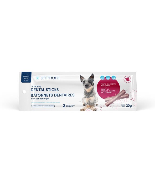 Animora Cranberry Dental Sticks for Dogs