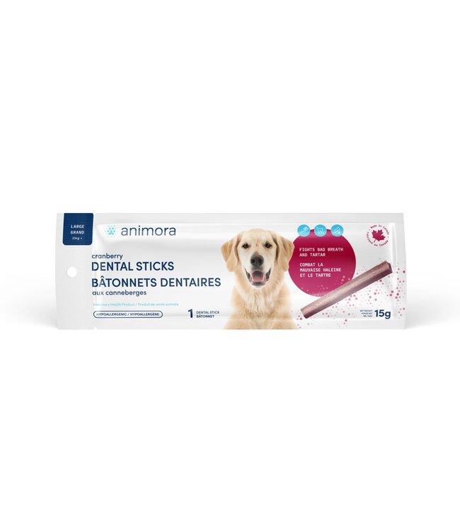 Animora Cranberry Dental Sticks for Dogs
