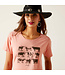 Ariat T-Shirt Rose Cow Chart