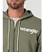 Wrangler Full Zip Hoodie Lichen & Logo