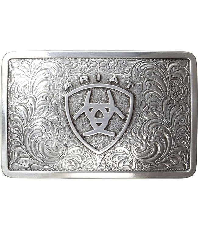 Ariat Rectangle Filigree Belt Buckle