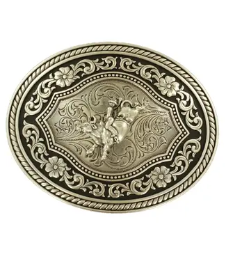 M&F Western Products Oval Bullrider Belt Buckle