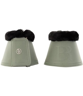 BR Equestrian Djoy Majestic bell boots with Faux Sheep