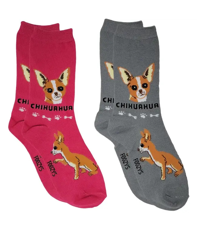 FOOZYS Crew Socks Chihuahua