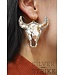 M&F Western Products Cow Head Earrings