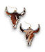 M&F Western Products Cow Head Earrings