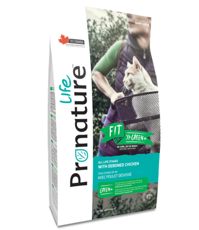 Pronature FIT Green+ cat formula, with deboned chicken