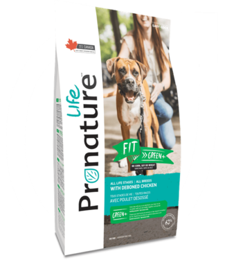 Pronature FIT Green+ dog formula, with deboned chicken