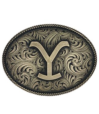 Montana Silversmiths Yellowstone Y Filigree Belt Buckle