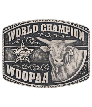 Montana Silversmiths PBR Woopaa Belt Buckle