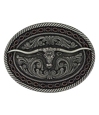 Montana Silversmiths Boucle de Ceinture Longhorn Attitude