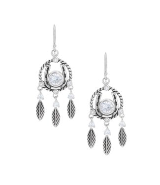 Montana Silversmiths Dream Catcher Horseshoe Earrings