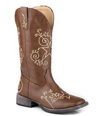 Roper Bottes Western Embroidered Stars