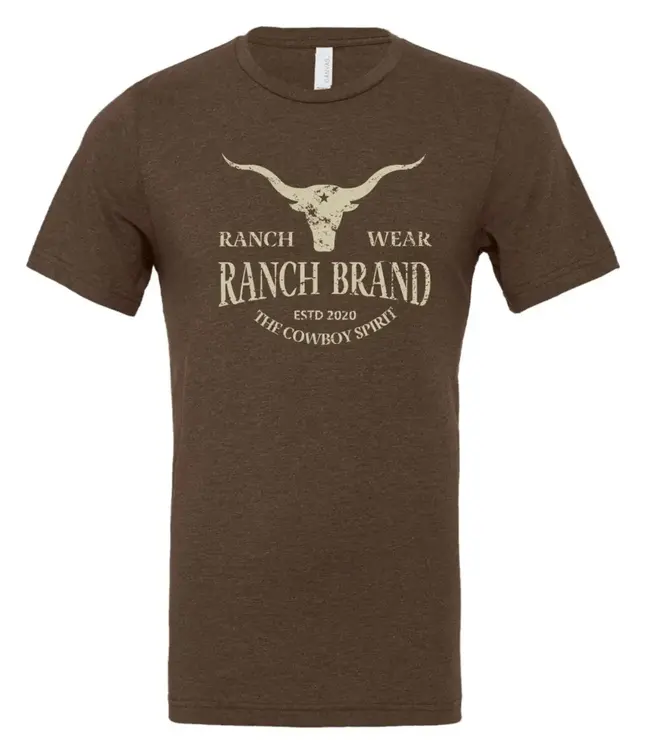 Ranch Brand T-Shirt Cowboy Spirit Longhorn
