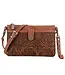 Wrangler Brown Vintage Floral Tooled Collection Crossbody