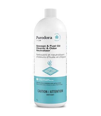 Purodora Lab Nettoyant et Neutralisant d'odeurs d'Huile & d'Égout