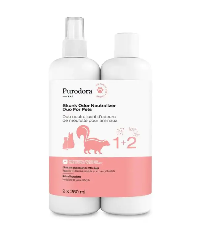 Purodora Lab Skunk Odor Neutralizer Duo For Pets