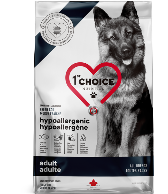 1st Choice Recette Hypoallergène à la Morue pour Chien